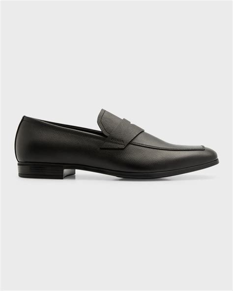 prada saffiano patent leather sneakers|Prada saffiano leather penny loafer.